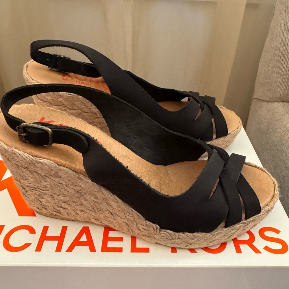Michael Kors Black Espadrille Sandals